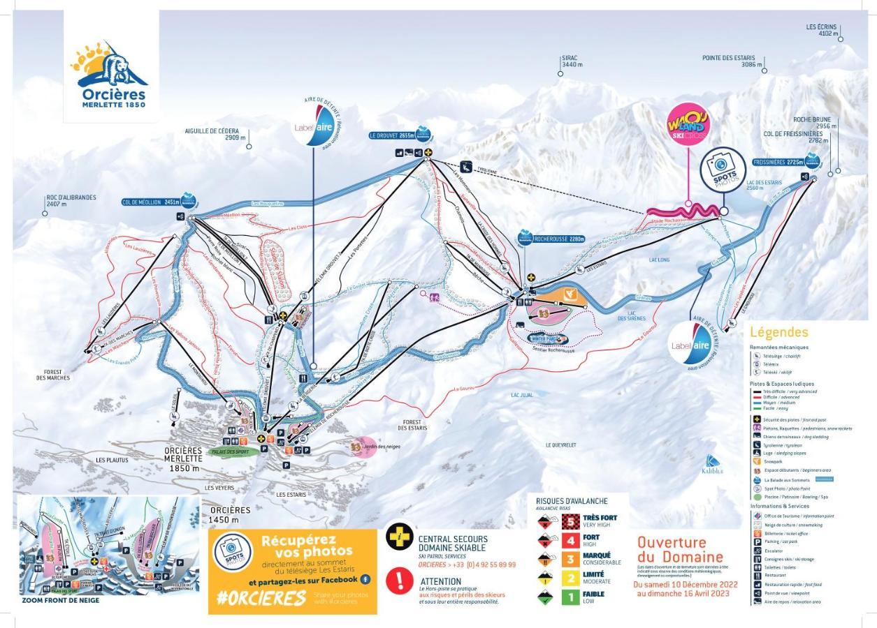 Appt T2 Cabine 4-6 Personnes Au Pied Des Pistes Orcières المظهر الخارجي الصورة